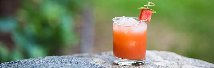 Emily's Fresh Kitchen, eat heal thrive, watermelon, spicy watermelon margarita, summer cocktail