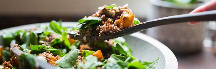 emily's fresh kitchen, eat heal thrive, pumpkin salad, quinoa salad, fall salad