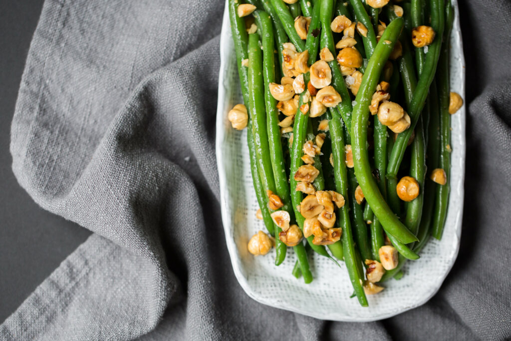 French Green Beans with Roasted Hazelnuts