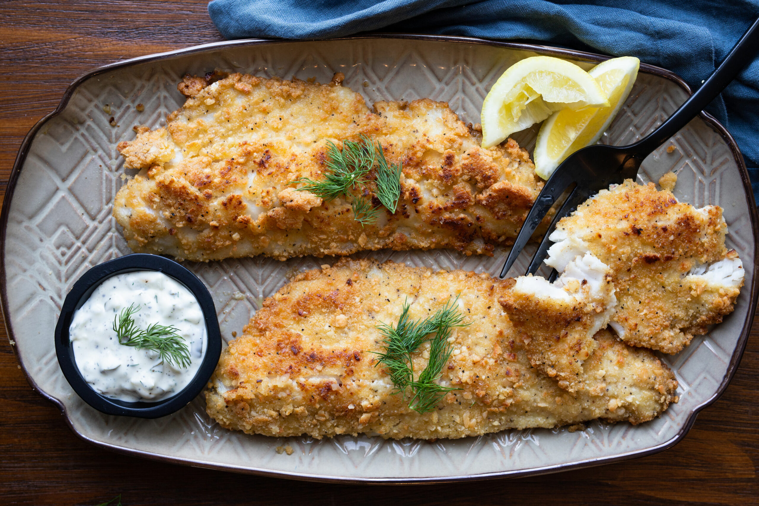 Macadamia Nut Crusted Walleye