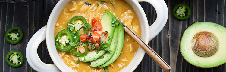 emily's fresh kitchen, white chicken chili, dairy free white chili