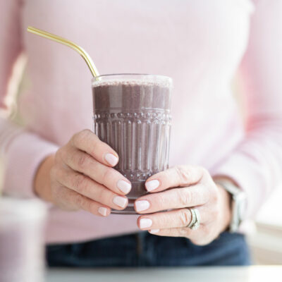 Peanut Butter and Açai Smoothie