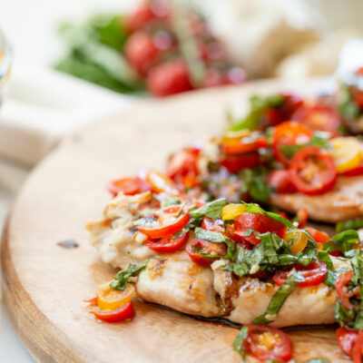 Grilled Chicken Bruschetta