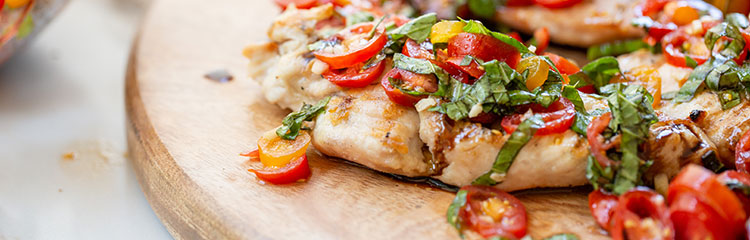 chicken bruschetta, eat heal thrive, emily's fresh kitchen, easy chicken recipes