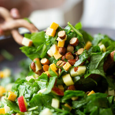 Apple, Cheddar, and Smoked Almond Salad