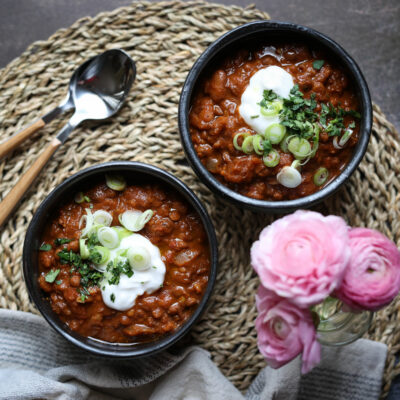 Lentil Chili Emily's fresh kitchen recipe
