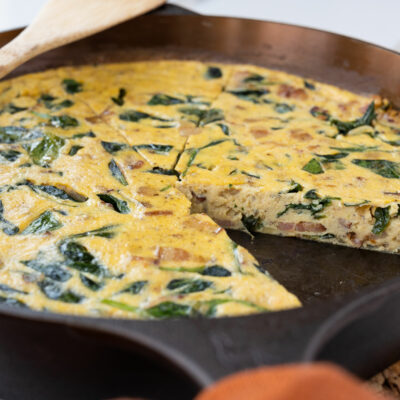 Spinach and Bacon Frittata