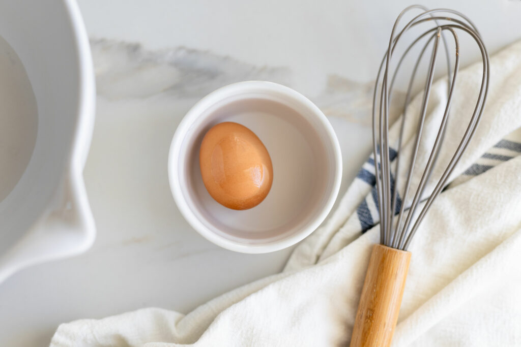 Bring eggs to room temperature
